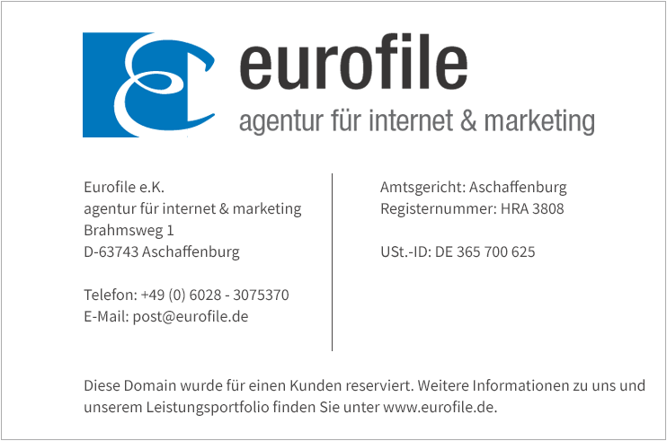 eurofile e.K. agentur fr internet & marketing